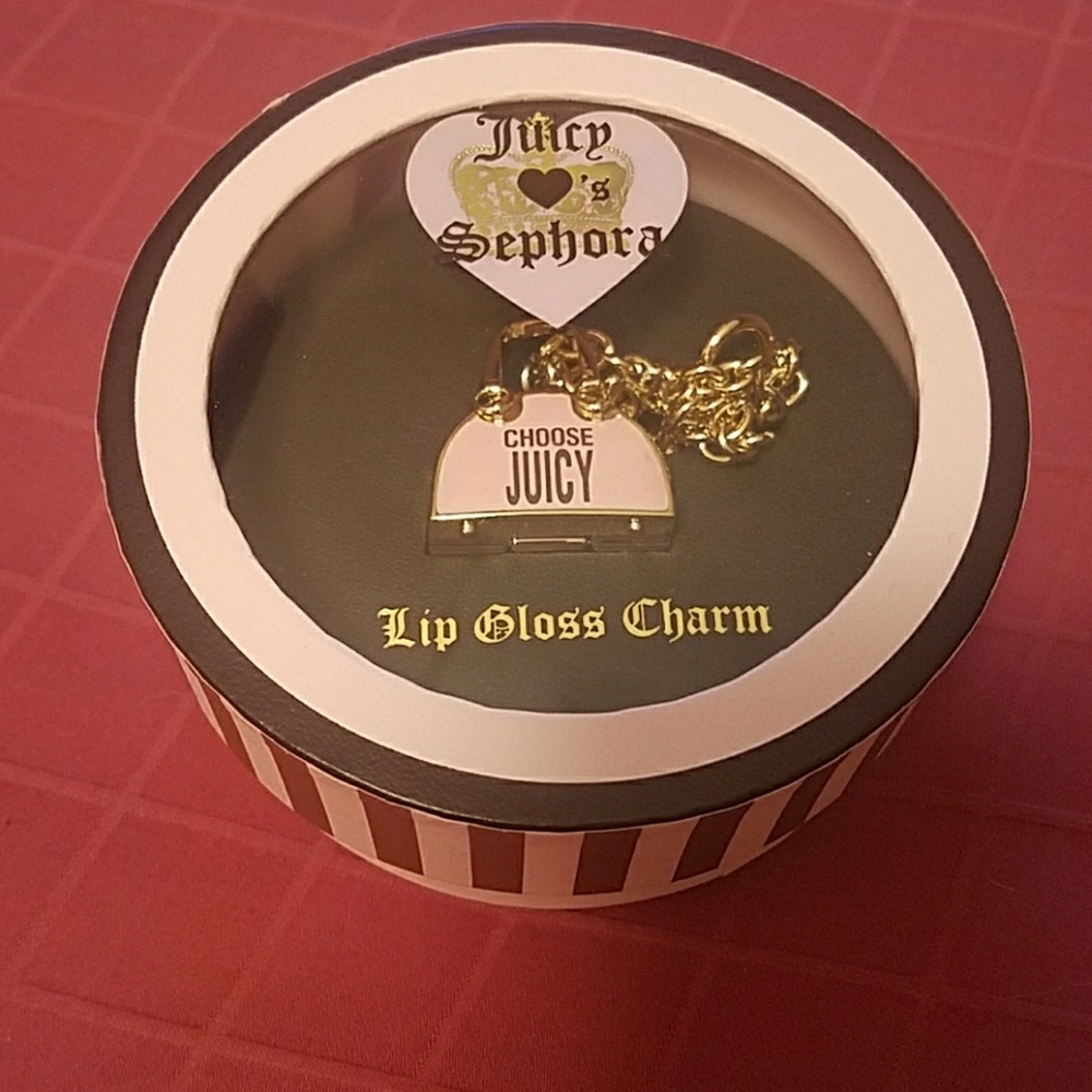 Juicy Couture lip gloss charm bracelet
